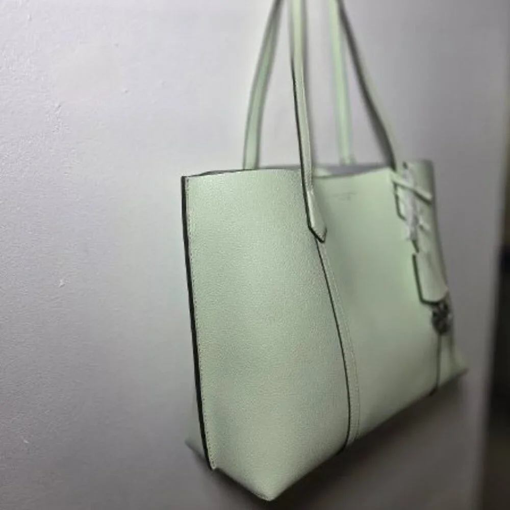 Tory Burch $378 Medium Pery Tote Meadow Mist NWT!